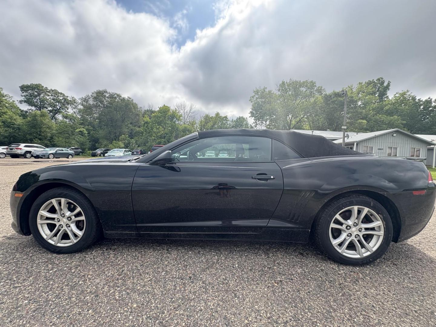 2014 Black Chevrolet Camaro Convertible 1LT (2G1FB3D30E9) with an 3.6L V6 DOHC 24V FFV engine, 6-Speed Automatic transmission, located at 17255 hwy 65 NE, Ham Lake, MN, 55304, 0.000000, 0.000000 - Photo#1