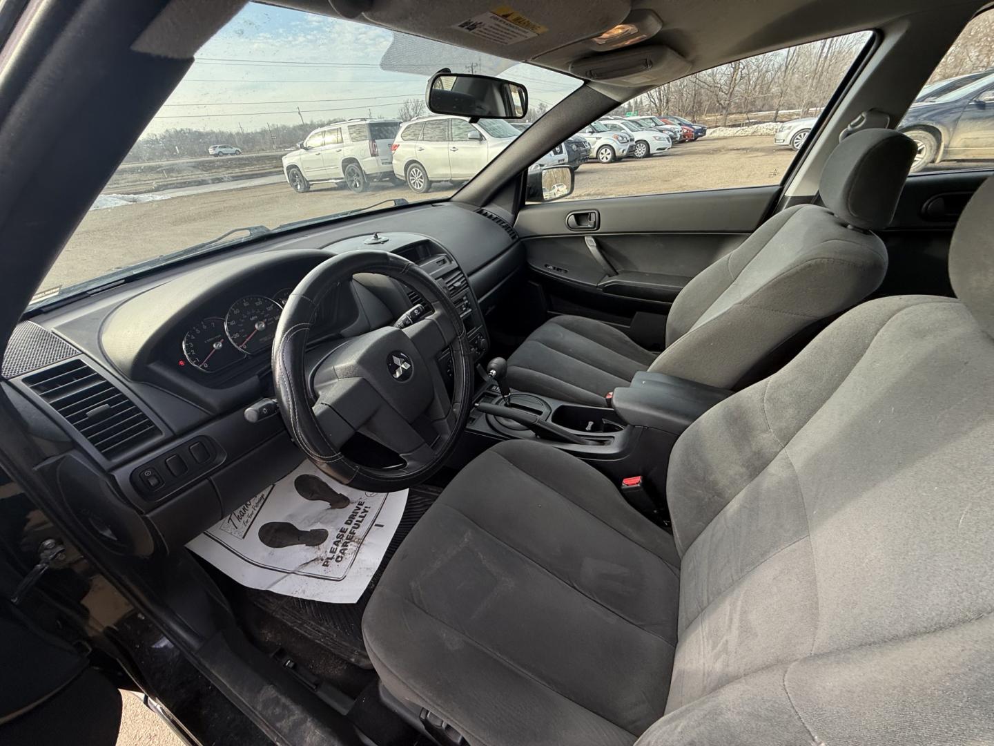 2006 Black Mitsubishi Galant DE (4A3AB26FX6E) with an 2.4L L4 SOHC 16V engine, 4-Speed Automatic Overdrive transmission, located at 17255 hwy 65 NE, Ham Lake, MN, 55304, 0.000000, 0.000000 - Photo#9