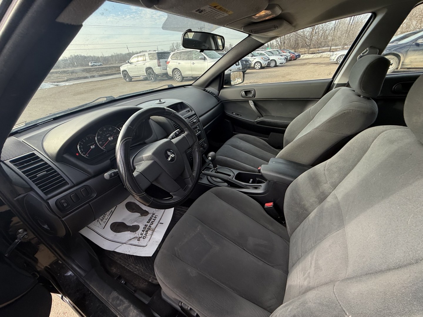 2006 Black Mitsubishi Galant DE (4A3AB26FX6E) with an 2.4L L4 SOHC 16V engine, 4-Speed Automatic Overdrive transmission, located at 17255 hwy 65 NE, Ham Lake, MN, 55304, 0.000000, 0.000000 - Photo#9