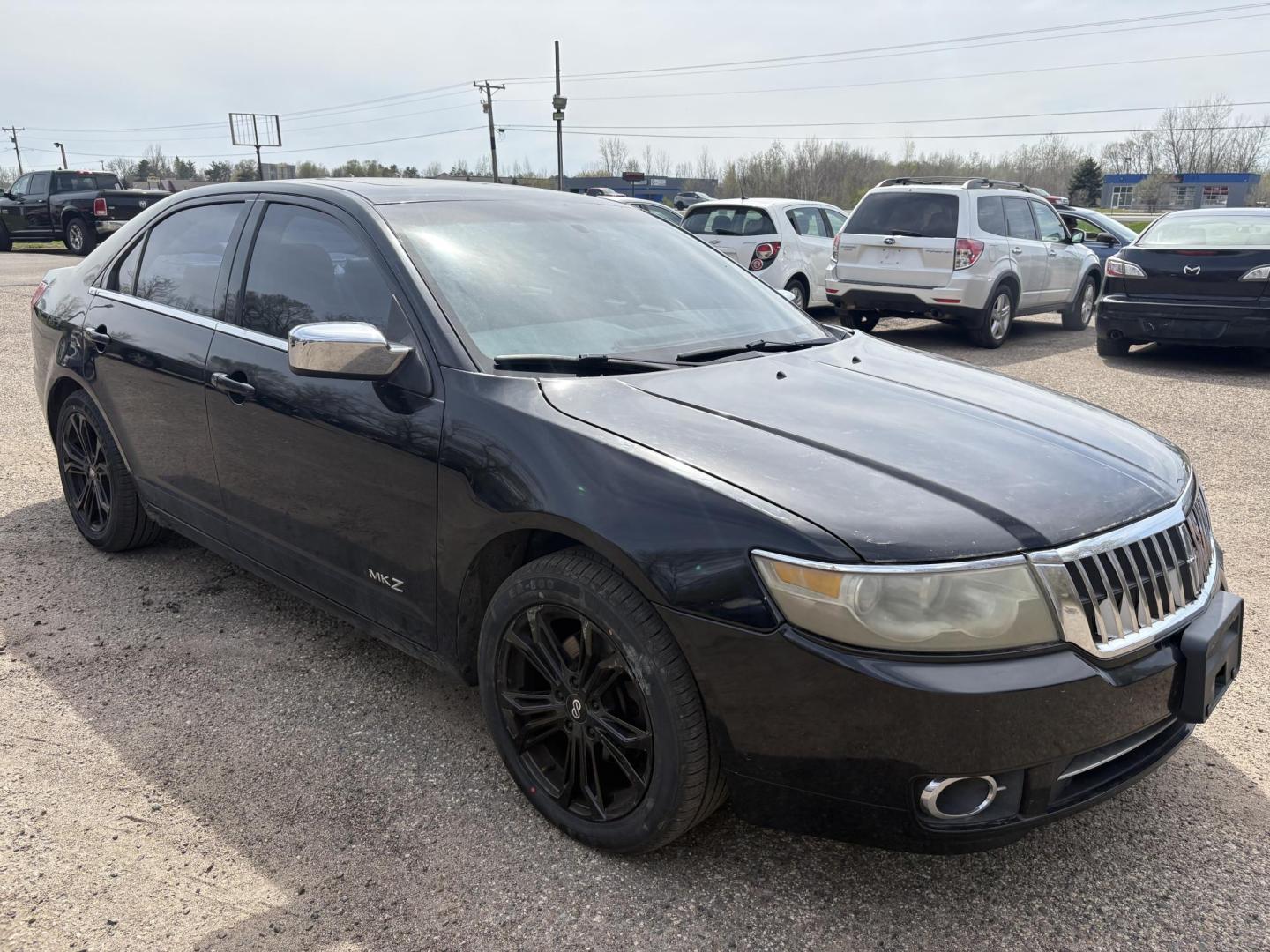 2007 Black Lincoln MKZ AWD (3LNHM28T47R) with an 3.5L V6 DOHC 24V engine, 6-Speed Automatic Overdrive transmission, located at 17255 hwy 65 NE, Ham Lake, MN, 55304, 0.000000, 0.000000 - Photo#6