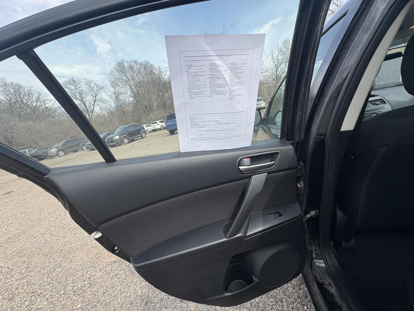 2012 Black /Black Mazda MAZDA3 (JM1BL1V70C1) , located at 17255 hwy 65 NE, Ham Lake, MN, 55304, 0.000000, 0.000000 - Photo#10