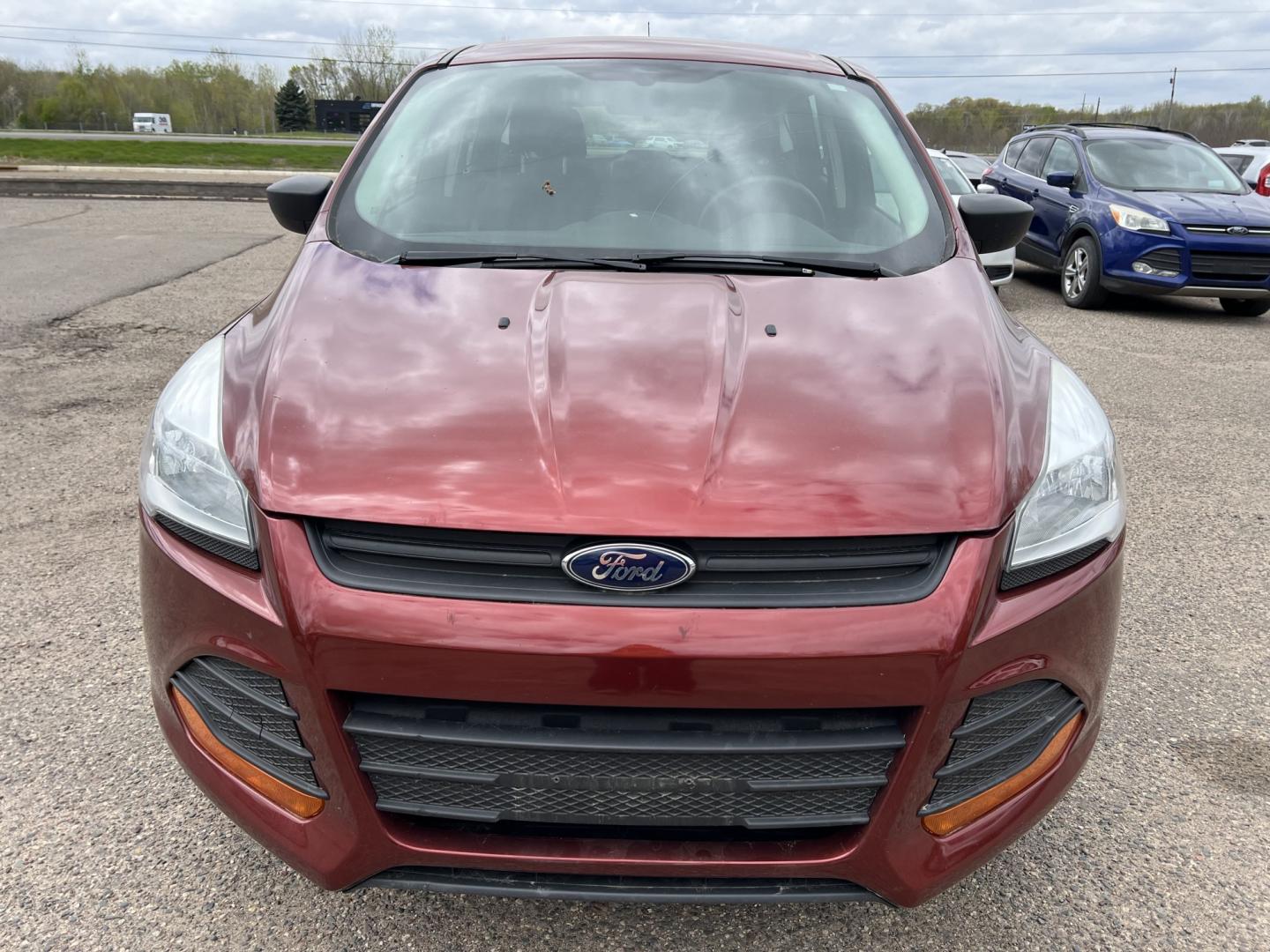 2014 Orange /Black Ford Escape S FWD (1FMCU0F79EU) with an 2.5L L4 DOHC 16V engine, 6-Speed Automatic transmission, located at 17255 hwy 65 NE, Ham Lake, MN, 55304, 0.000000, 0.000000 - Photo#1