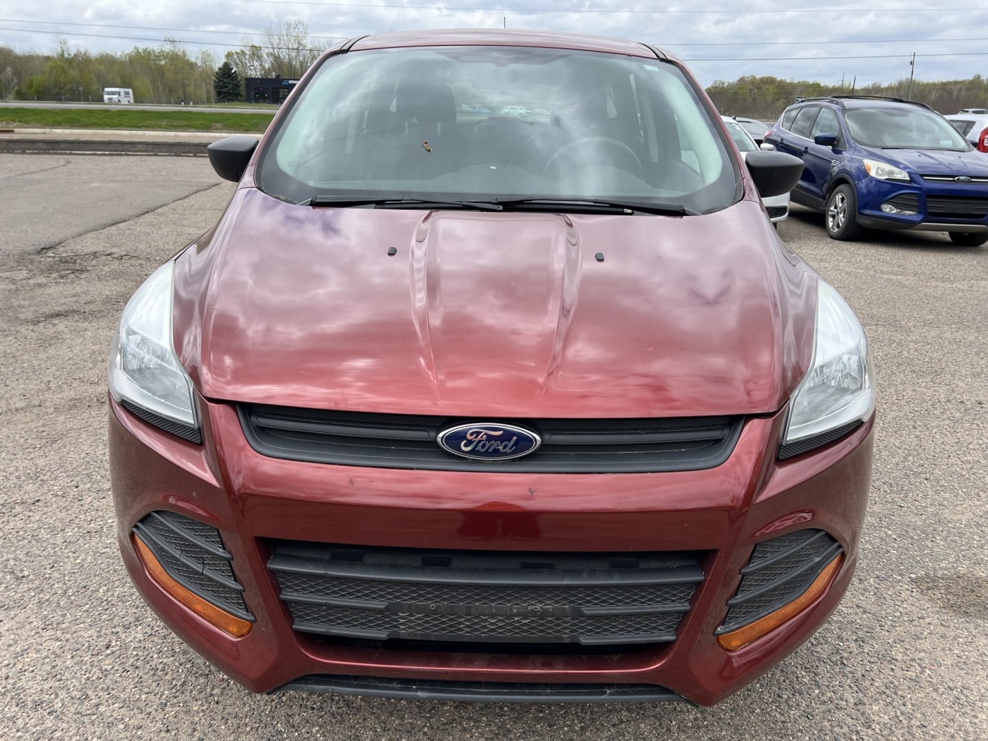 2014 Orange /Black Ford Escape S FWD (1FMCU0F79EU) with an 2.5L L4 DOHC 16V engine, 6-Speed Automatic transmission, located at 17255 hwy 65 NE, Ham Lake, MN, 55304, 0.000000, 0.000000 - Photo#1
