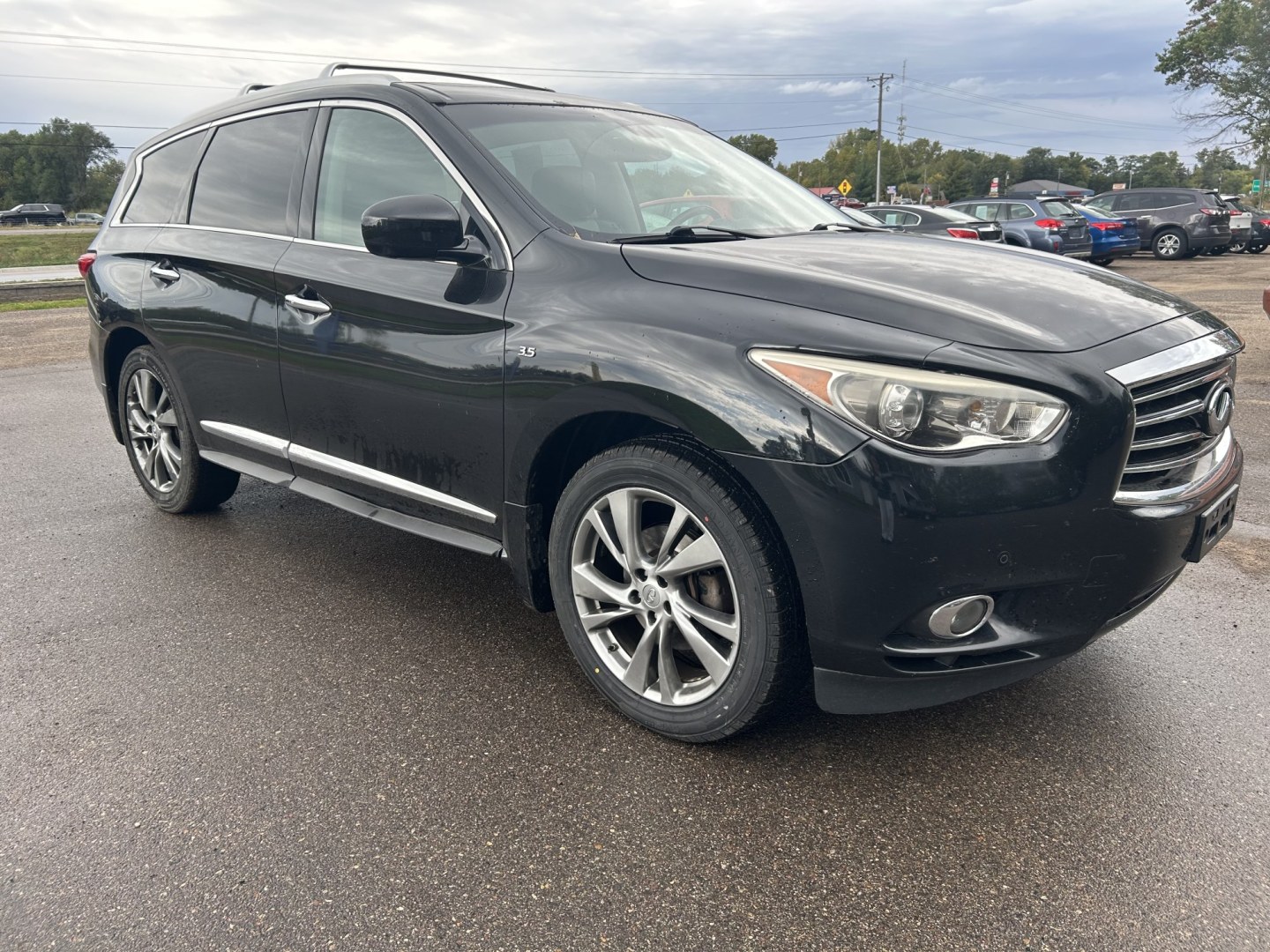 2014 Infiniti JX Base AWD (5N1AL0MM8EC) with an 3.5L V6 DOHC 24V engine, Continuously Variable Transmission transmission, located at 17255 hwy 65 NE, Ham Lake, MN, 55304, 0.000000, 0.000000- Photo#2