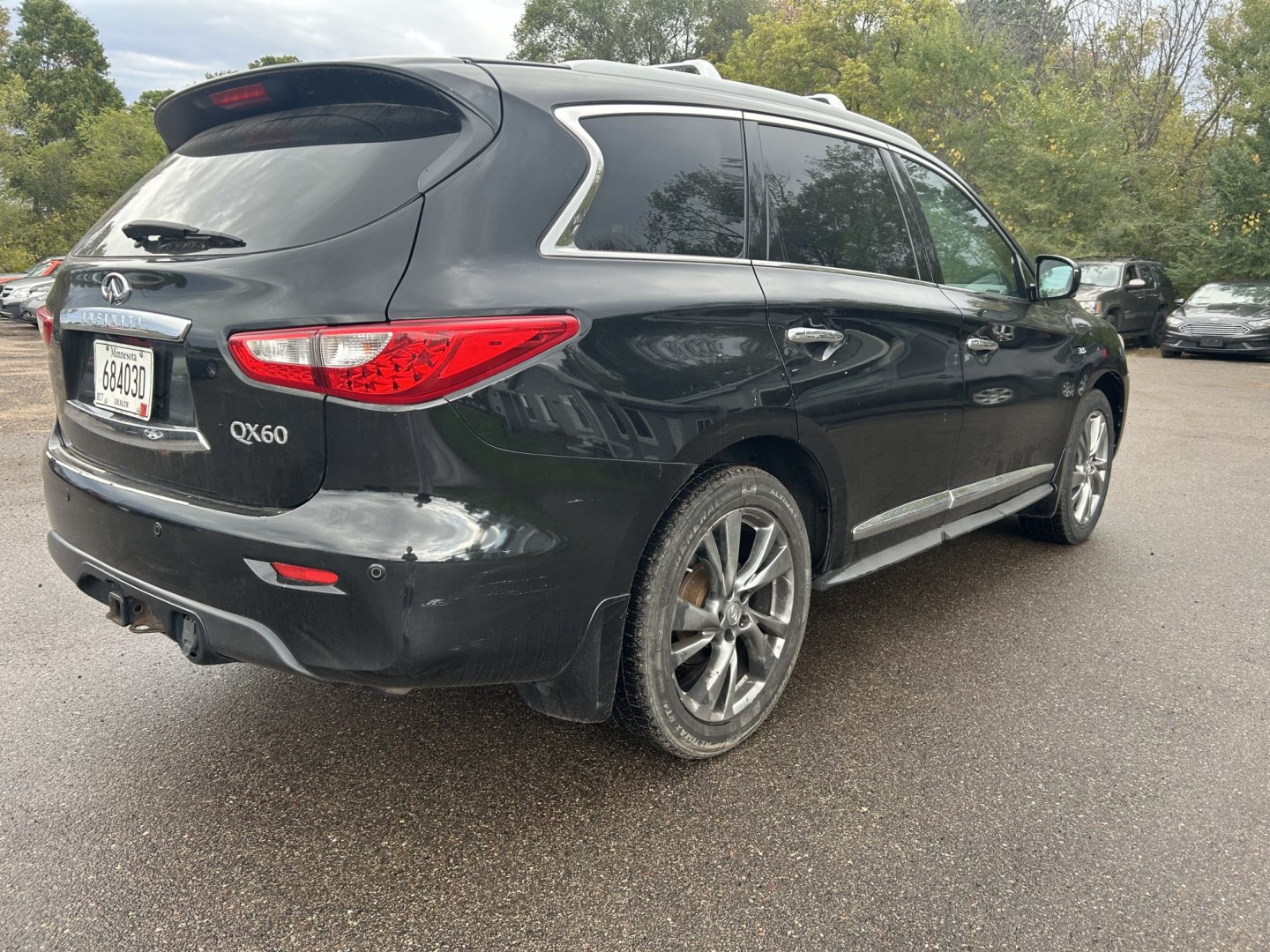 2014 Infiniti JX Base AWD (5N1AL0MM8EC) with an 3.5L V6 DOHC 24V engine, Continuously Variable Transmission transmission, located at 17255 hwy 65 NE, Ham Lake, MN, 55304, 0.000000, 0.000000- Photo#4