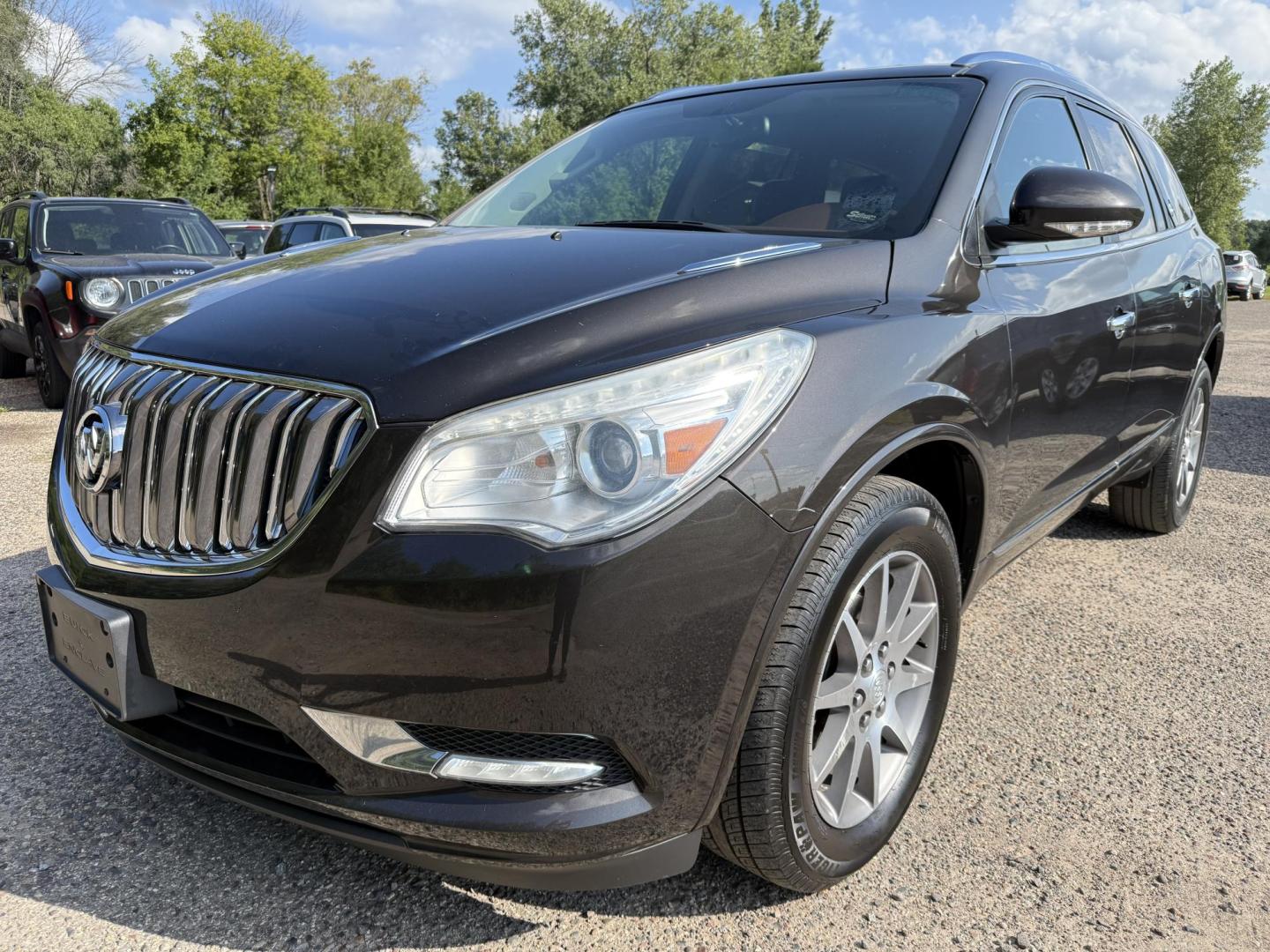 2014 Buick Enclave Leather FWD (5GAKRBKD4EJ) with an 3.6L V6 DOHC 24V engine, 6-Speed Automatic Overdrive transmission, located at 17255 hwy 65 NE, Ham Lake, MN, 55304, 0.000000, 0.000000 - Photo#0