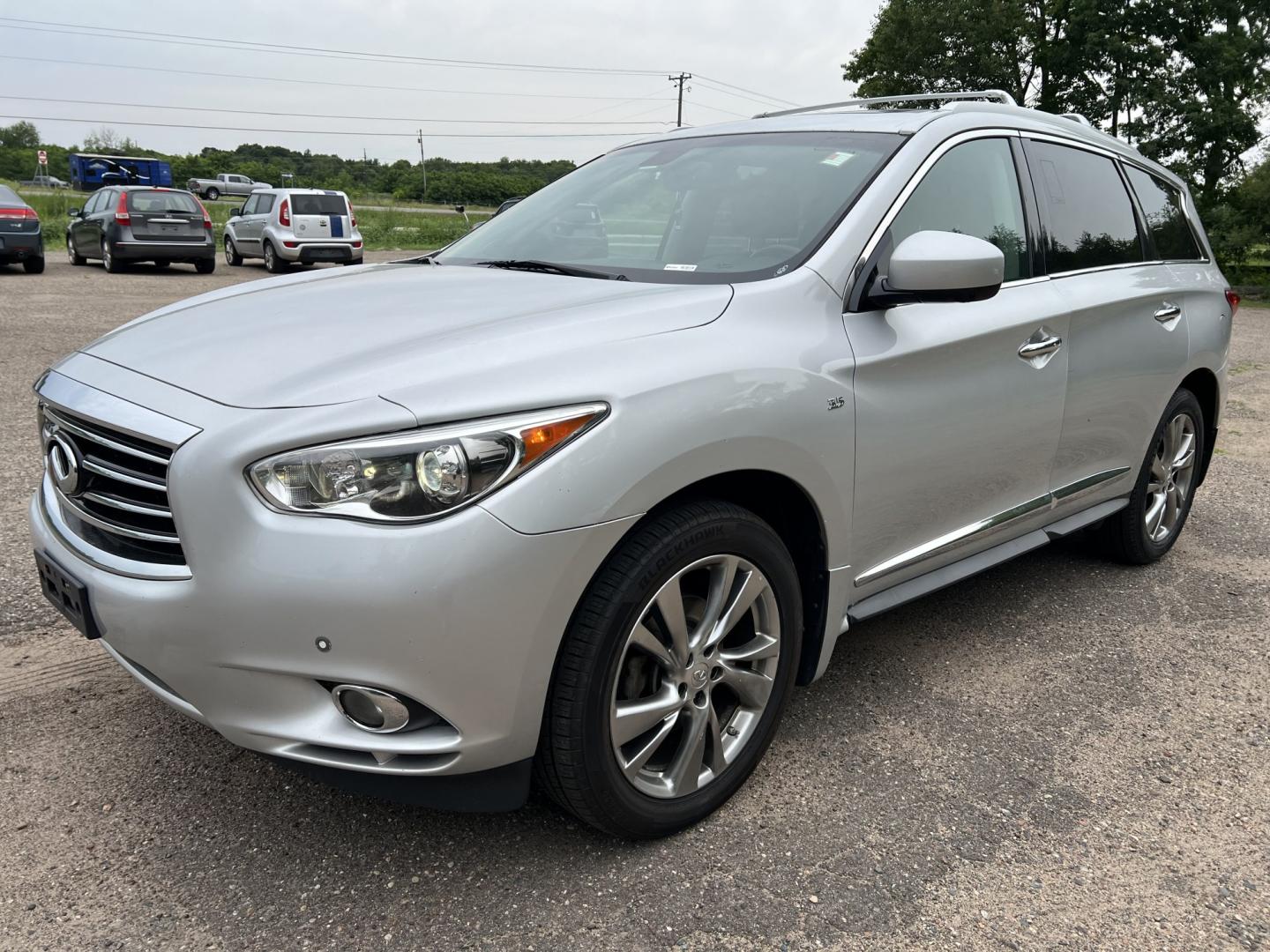 2014 Infiniti JX Base AWD (5N1AL0MM7EC) with an 3.5L V6 DOHC 24V engine, Continuously Variable Transmission transmission, located at 17255 hwy 65 NE, Ham Lake, MN, 55304, 0.000000, 0.000000- Photo#0