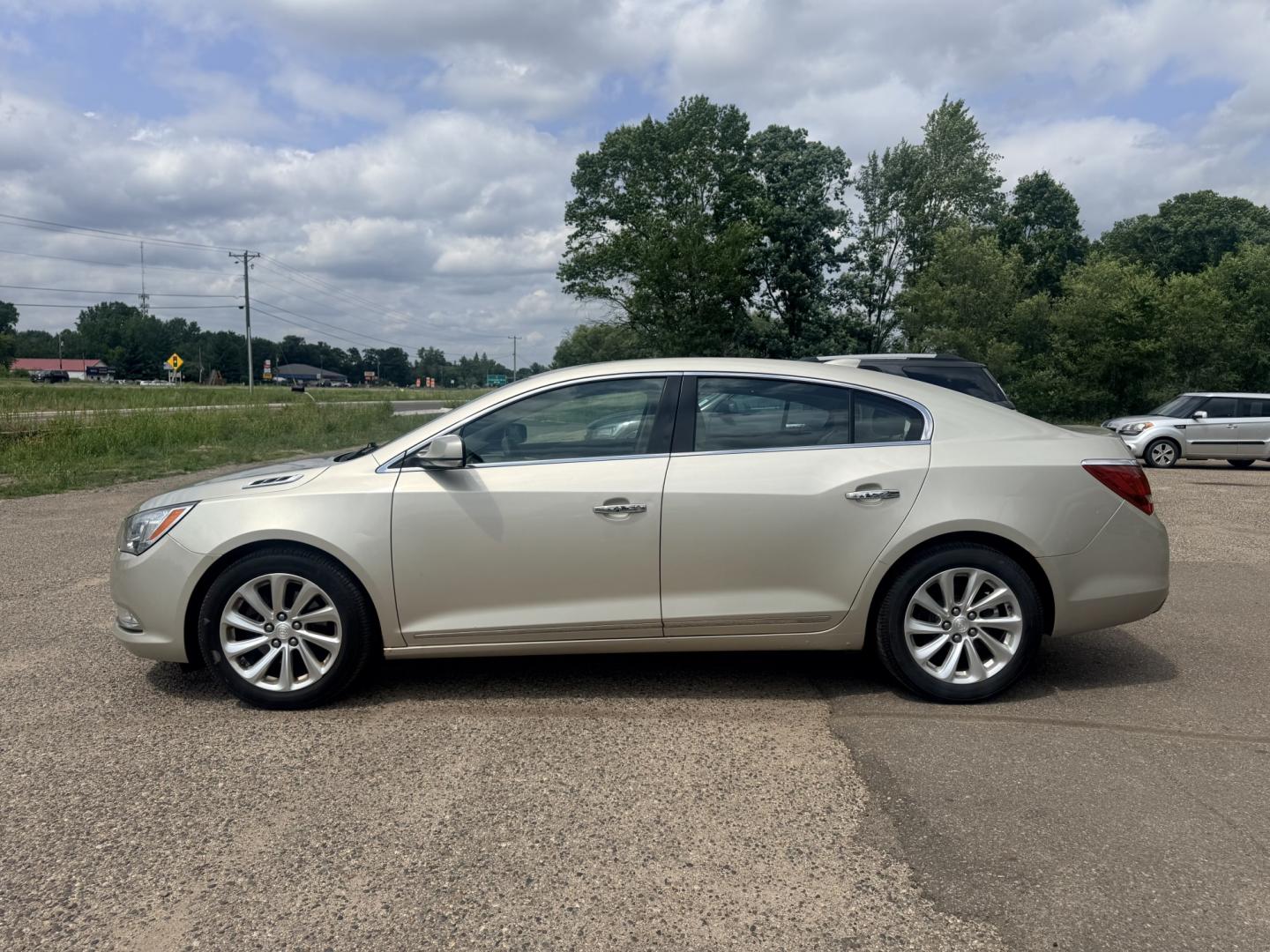 2015 Buick LaCrosse Leather Package (1G4GB5G32FF) with an 3.6L V6 DOHC 24V FFV engine, 6A transmission, located at 17255 hwy 65 NE, Ham Lake, MN, 55304, 0.000000, 0.000000- Photo#1