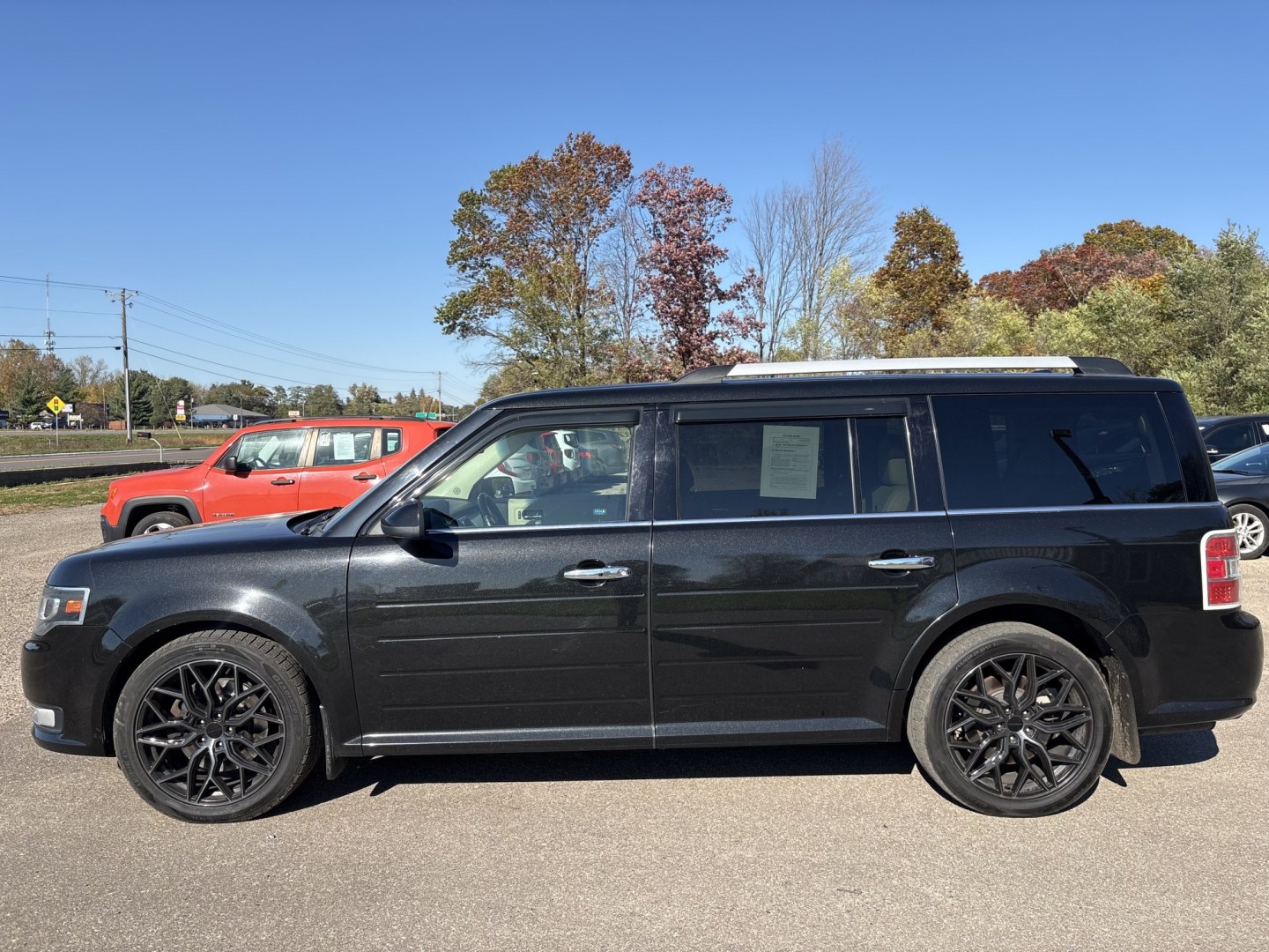 2014 Ford Flex Limited AWD w/EcoBoost (2FMHK6DT2EB) with an 3.5L V6 DOHC 24V engine, 6-Speed Automatic Overdrive transmission, located at 17255 hwy 65 NE, Ham Lake, MN, 55304, 0.000000, 0.000000- Photo#1
