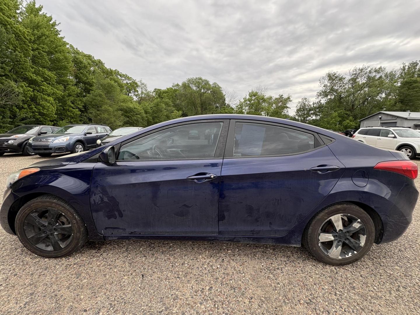 2011 Blue Hyundai Elantra GLS A/T (5NPDH4AE9BH) with an 1.8L L4 DOHC 16V engine, 6-Speed Automatic transmission, located at 17255 hwy 65 NE, Ham Lake, MN, 55304, 0.000000, 0.000000 - Photo#1