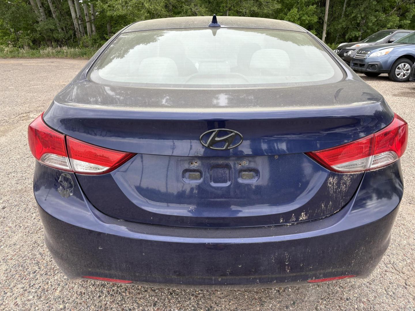 2011 Blue Hyundai Elantra GLS A/T (5NPDH4AE9BH) with an 1.8L L4 DOHC 16V engine, 6-Speed Automatic transmission, located at 17255 hwy 65 NE, Ham Lake, MN, 55304, 0.000000, 0.000000 - Photo#3