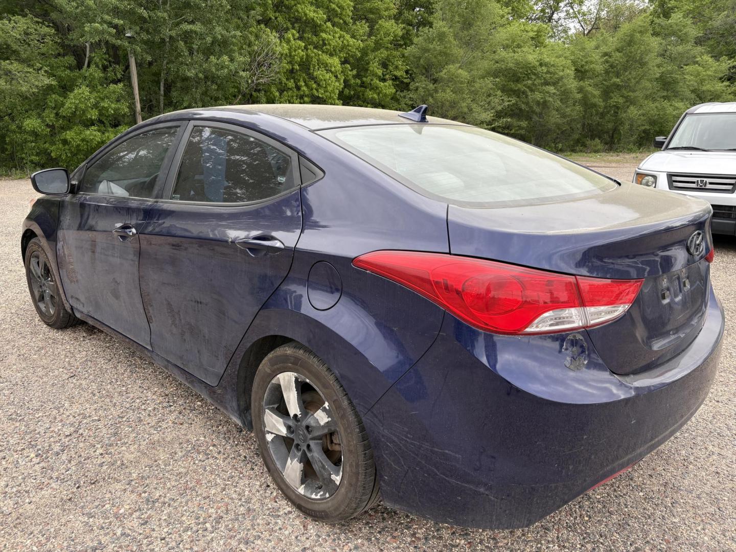 2011 Blue Hyundai Elantra GLS A/T (5NPDH4AE9BH) with an 1.8L L4 DOHC 16V engine, 6-Speed Automatic transmission, located at 17255 hwy 65 NE, Ham Lake, MN, 55304, 0.000000, 0.000000 - Photo#2