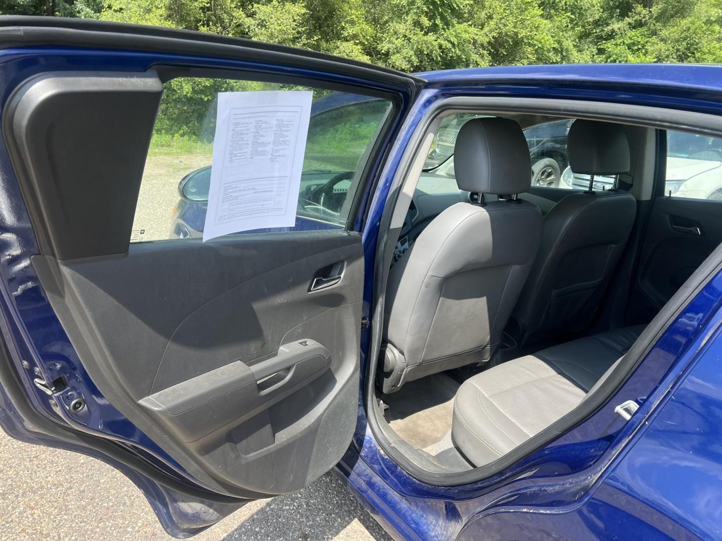 2013 Blue Chevrolet Sonic LTZ Auto 5-Door (1G1JE6SH9D4) with an 1.8L L4 DOHC 24V FFV engine, 6-Speed Automatic transmission, located at 17255 hwy 65 NE, Ham Lake, MN, 55304, 0.000000, 0.000000 - Photo#10