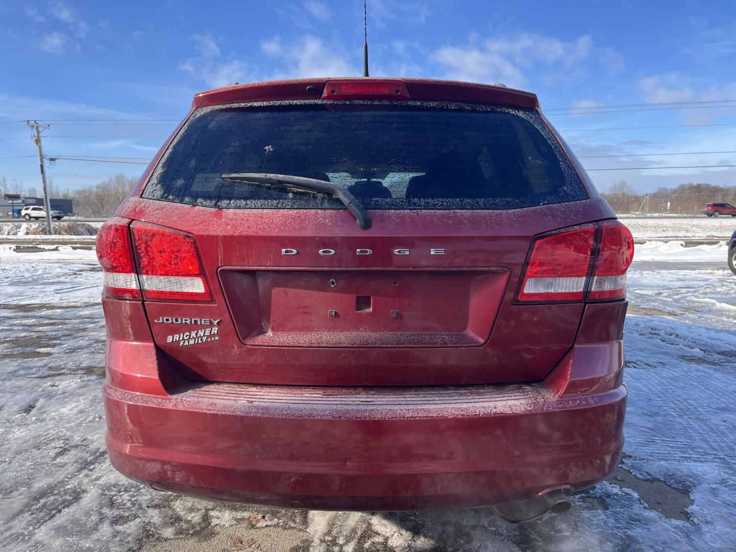 2011 Maroon Dodge Journey Express (3D4PG4FB5BT) with an 2.4L L4 DOHC 16V engine, 4-Speed Automatic transmission, located at 17255 hwy 65 NE, Ham Lake, MN, 55304, 0.000000, 0.000000 - Photo#3