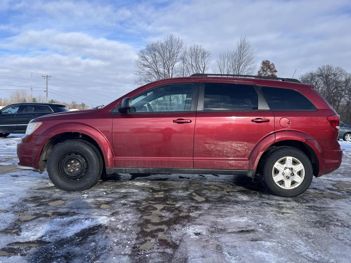 2011 Maroon Dodge Journey Express (3D4PG4FB5BT) with an 2.4L L4 DOHC 16V engine, 4-Speed Automatic transmission, located at 17255 hwy 65 NE, Ham Lake, MN, 55304, 0.000000, 0.000000 - Photo#1